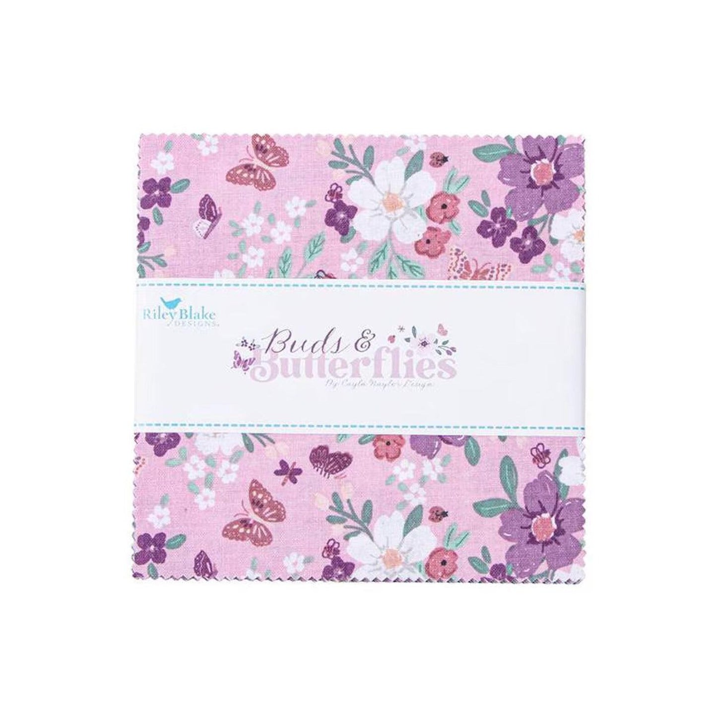 Buds & Butterflies 5" Charm Pack by Cayla Naylor for Riley Blake