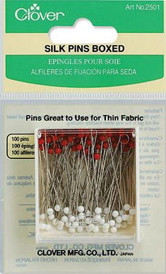 Clover Glass Head Silk Pins - 100ct