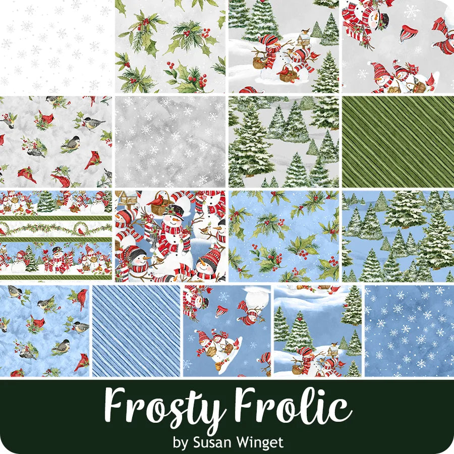 Frosty Frolic 5 Karat Crystals Susan Winget for Wilmington Prints