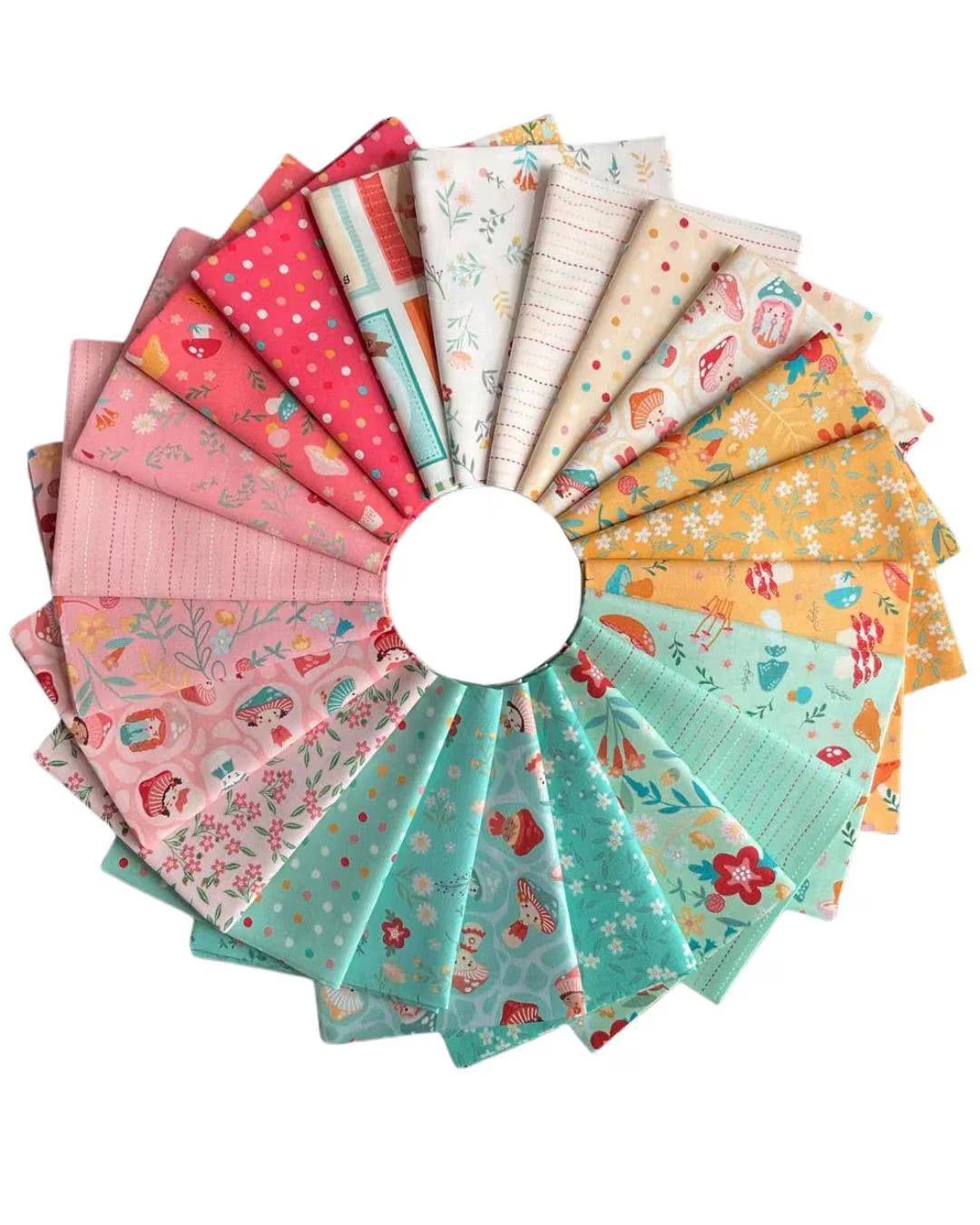 Mushroom Blooms Fat Quarter Bundle by Jill & Rani for Poppie Cotton