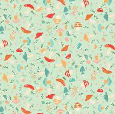 Mushroom Bloom 5-Inch Squares by Jill & Rani for Poppie Cotton