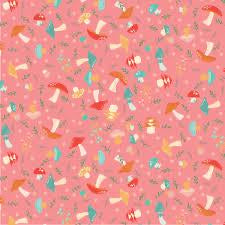 Mushroom Bloom 5-Inch Squares by Jill & Rani for Poppie Cotton