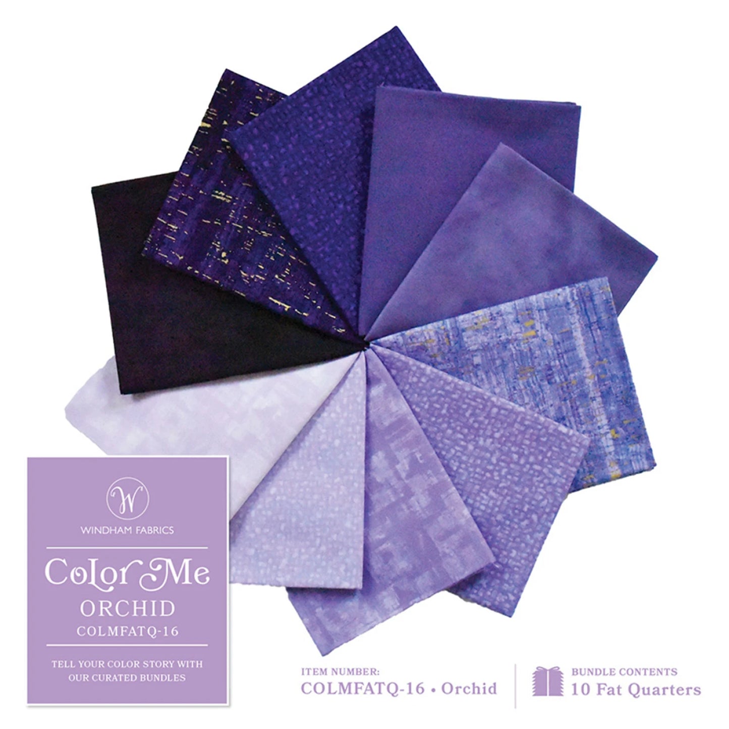Color Me Orchid Fat Quarter Bundle – by Windham Fabrics