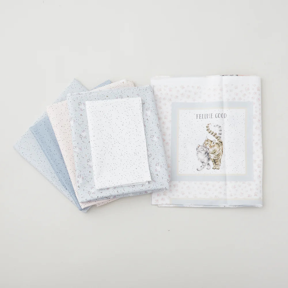 Pet Treats: Cat Quilt Kit Featuring Whiskers & Paws by Hannah Dale for Maywood Studio