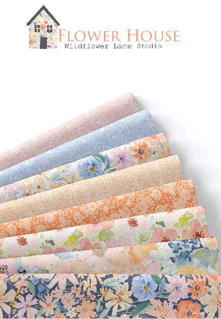 Flower House Fat Quarter Bundle by Camelot Fabrics