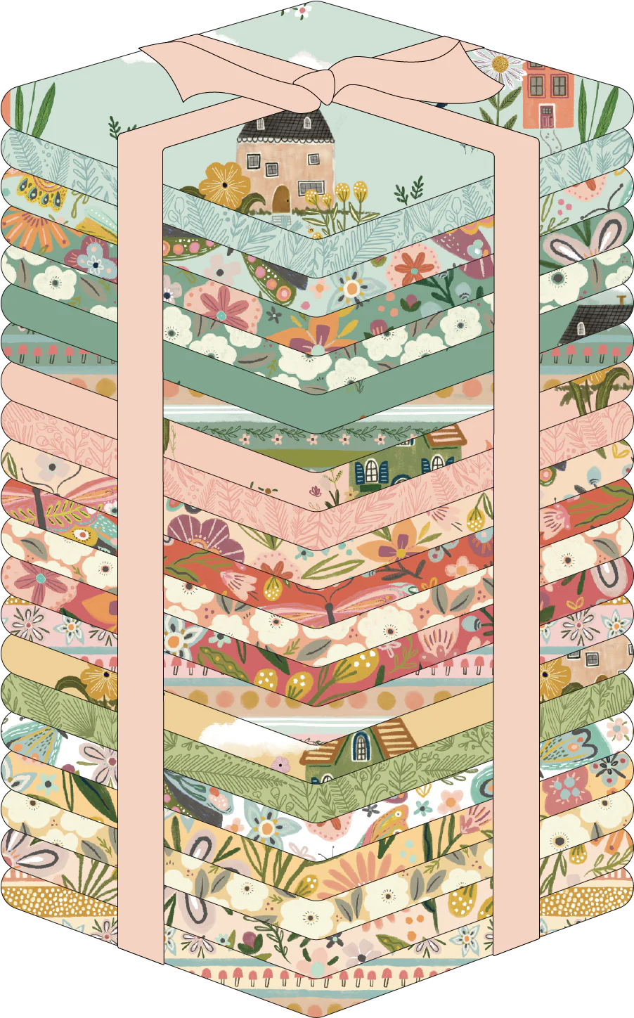 Cottage Charm Fat Quarter Bundle by McKenzie Elston for Poppie Cotton