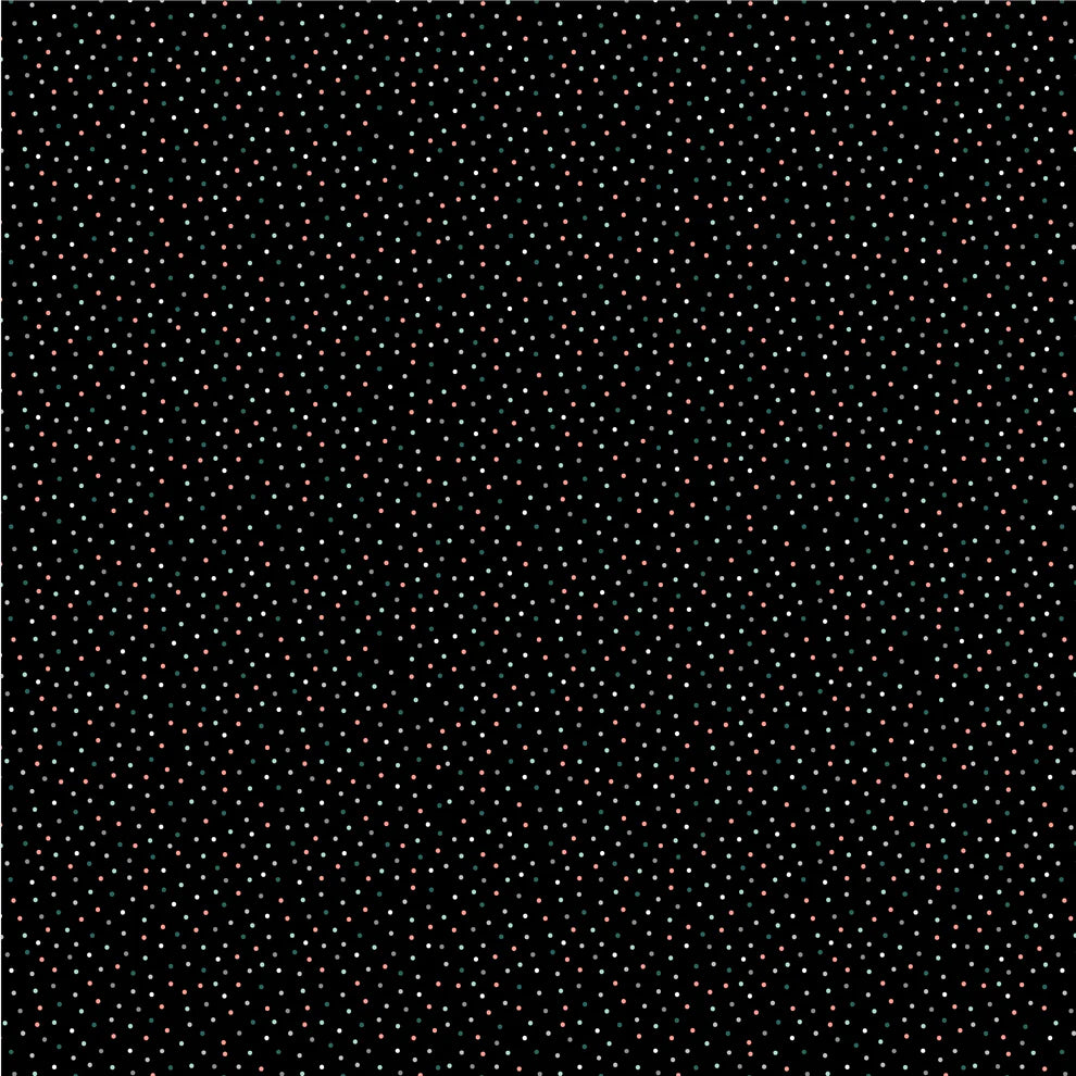 Country Confetti – Licorice Black by Poppie Cotton