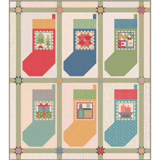 Home Town Holiday Quilt Seeds 6 Pattern Set by Lori Holt of Bee in my Bonnet