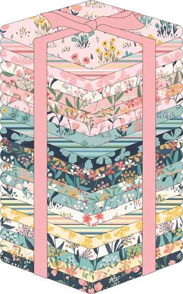 Painted Blossoms by Amanda Grace for Poppie Cotton Fat Quarter Bundle