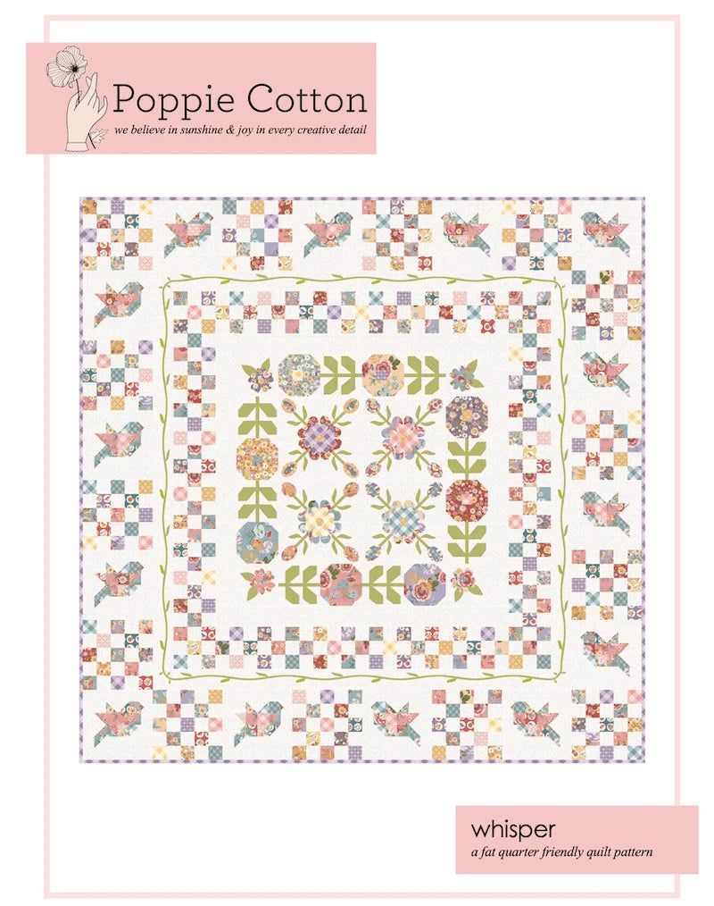 Whisper Quilt Pattern By Jina Barney for Poppie Cotton