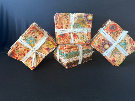 The Awe of Autumn Petite Fat Quarter Bundle – by Sandy Gervais for Riley Blake Designs