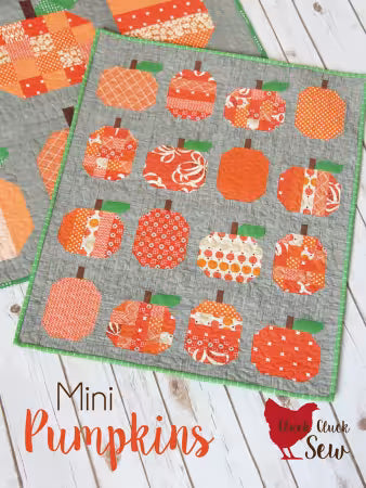 Mini Pumpkins Quilt Pattern by Allison Harris of Cluck Cluck Sew