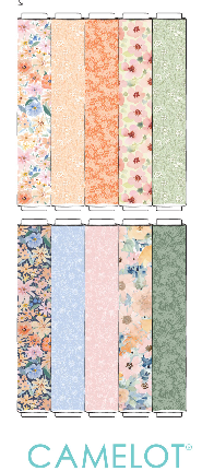Flower House 5-Inch Charm Pack by Camelot Fabrics