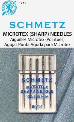 Schmetz Microtex Needles 14/90 – 5 Pack