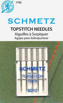 Schmetz Topstitch Needles 12/80 – 5 Pack
