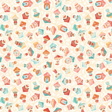 Mushroom Blooms Fat Quarter Bundle by Jill & Rani for Poppie Cotton